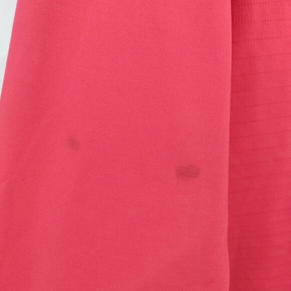 Nike Dri-Fit Half Zip Hi-Neck Knit Longsleeve Pull On Sweater Large Women Pink - Picture 3 of 10